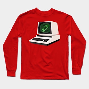 Retro Computer Art Long Sleeve T-Shirt